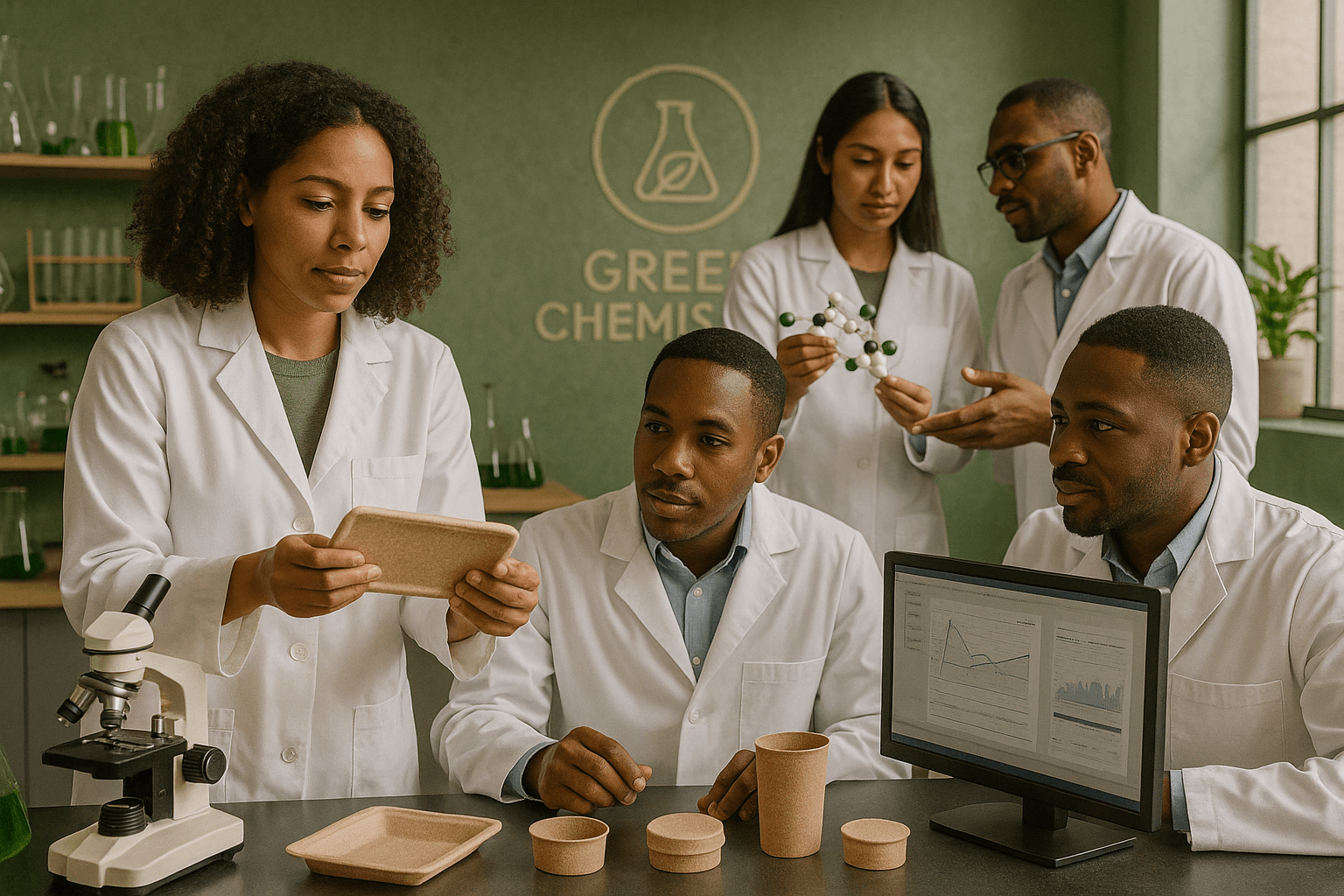 A diverse group of professionals in a meeting, with Black individuals prominently featured.