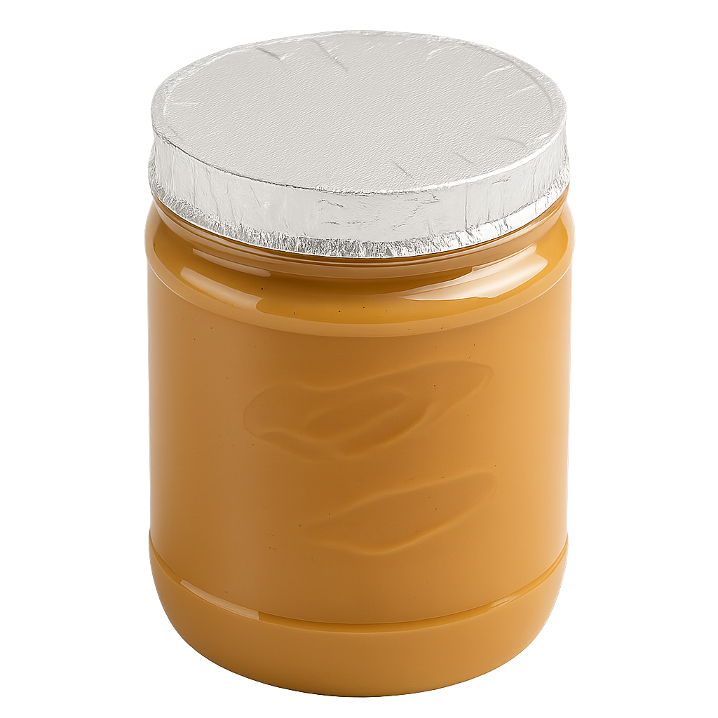 Right half of sustainable food packaging.